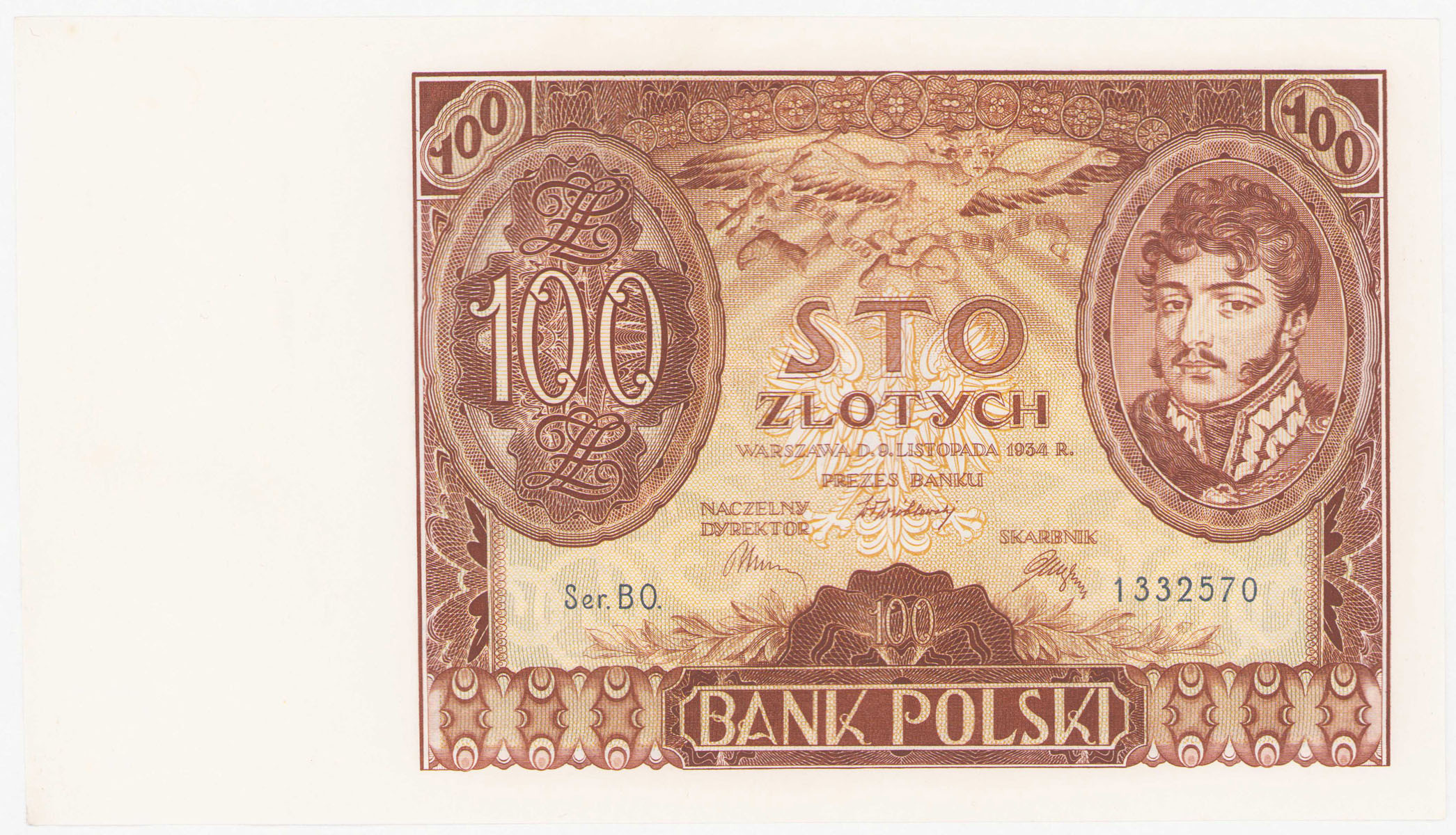 100 złotych 1934 seria BO